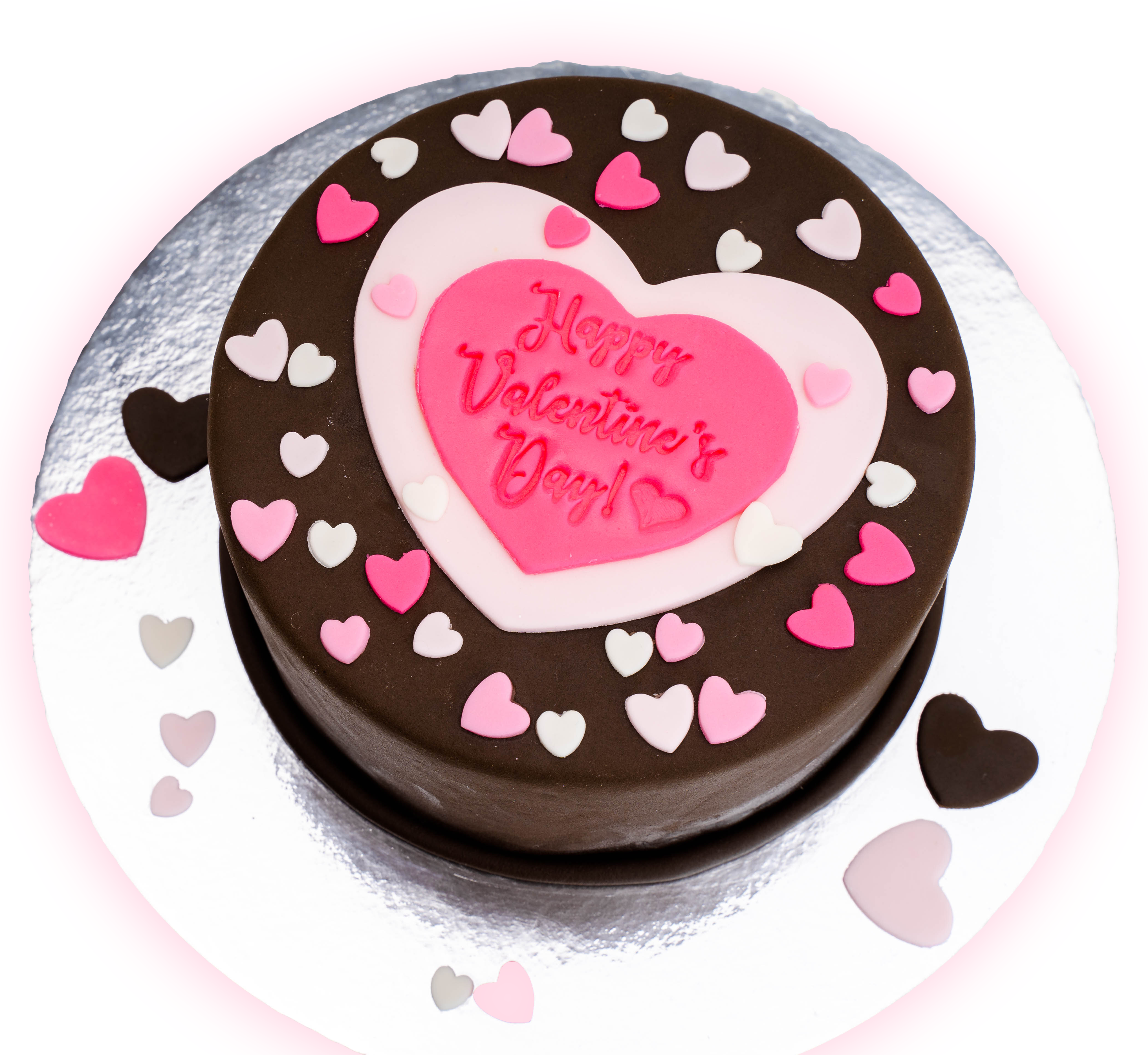 Valentines Fondant Cake
